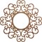 Ekena Millwork Reims Wood Fretwork Pierced Ceiling Medallion, Walnut, 22"OD x 8 3/8"ID x 3/8"T CMWP22X22X0375REWA - alternate 1
